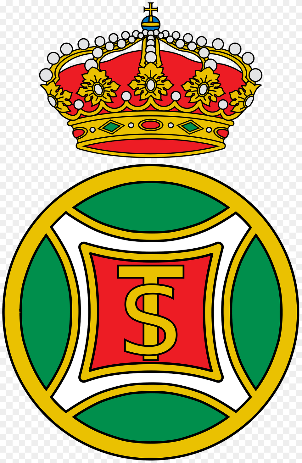 Escudo De La Real Sociedad De Tenis De La Magdalena Santander Clipart, Badge, Logo, Symbol, Emblem Free Png
