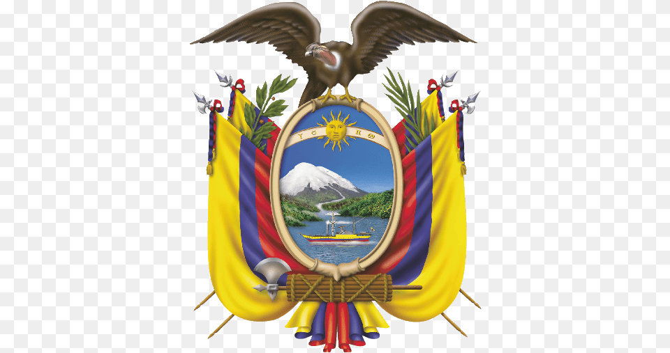 Escudo De La Repblica Del Ecuador Ecuador Seal, Emblem, Symbol, Boat, Transportation Free Png Download