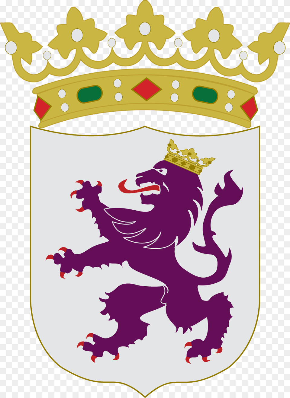 Escudo De Leon Lion On Spain Flag Free Png