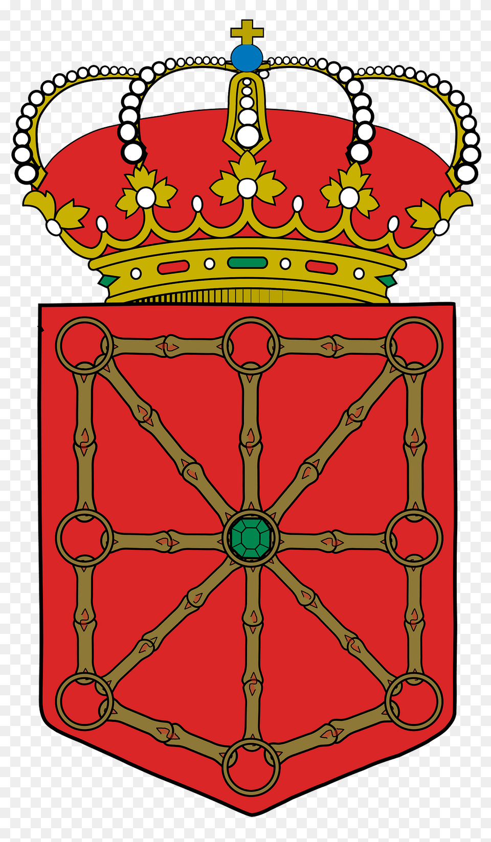 Escudo De Navarra Clipart, Accessories, Jewelry, Crown, Bow Free Png