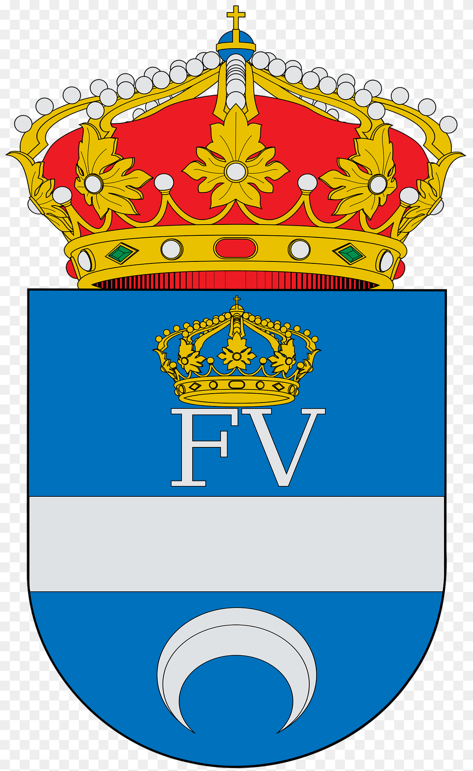 Escudo De Olas Del Rey Clipart, Logo, Emblem, Symbol, Bulldozer Free Transparent Png