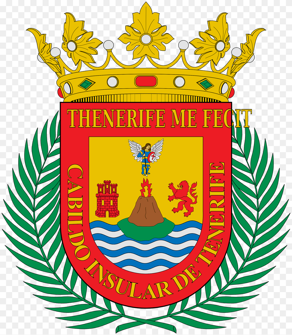 Escudo De Tenerife Clipart, Emblem, Symbol, Badge, Logo Free Png