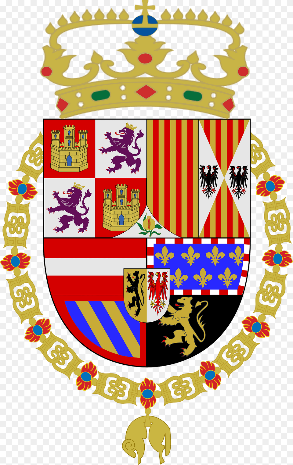 Escudo Del Archiduque Carlos Como Rey De Clipart, Armor, Shield, Emblem, Symbol Free Transparent Png