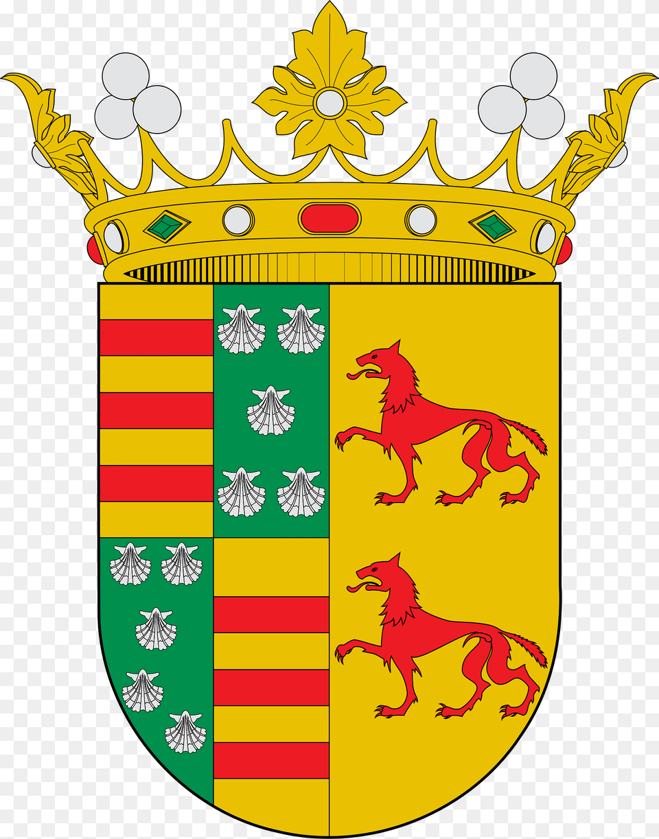 Escudo Del Marqus De Villafranca Del Bierzo Clipart, Armor, Shield, Animal, Canine Free Png
