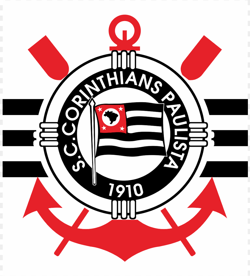 Escudo Do Corinthians Logo Vector Sport Club Corinthians Paulista, Emblem, Symbol, Bulldozer, Machine Free Png Download
