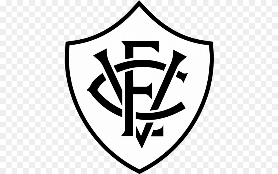 Escudo Do Vitoria Preto E Branco, Armor Free Png Download