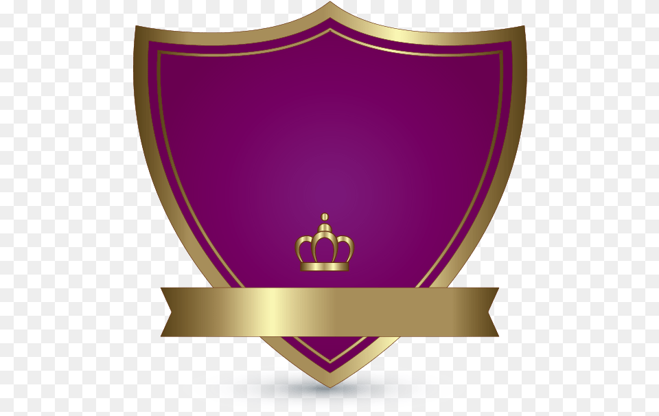Escudo Emblem Shield Emblema Vector Vetor Lucianoballack Purple And Gold Shields, Armor Png Image