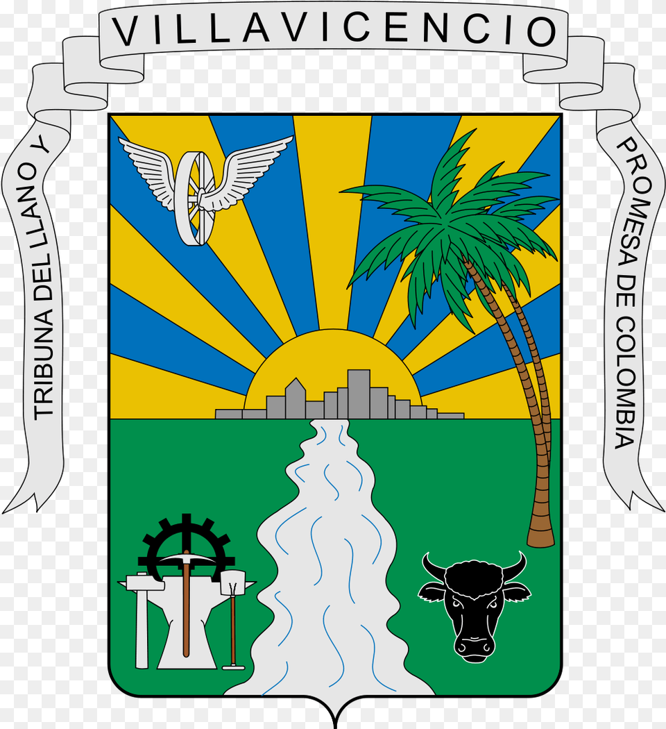 Escudo Escudo De Villavicencio Para Colorear, Animal, Symbol, Mammal, Livestock Free Transparent Png
