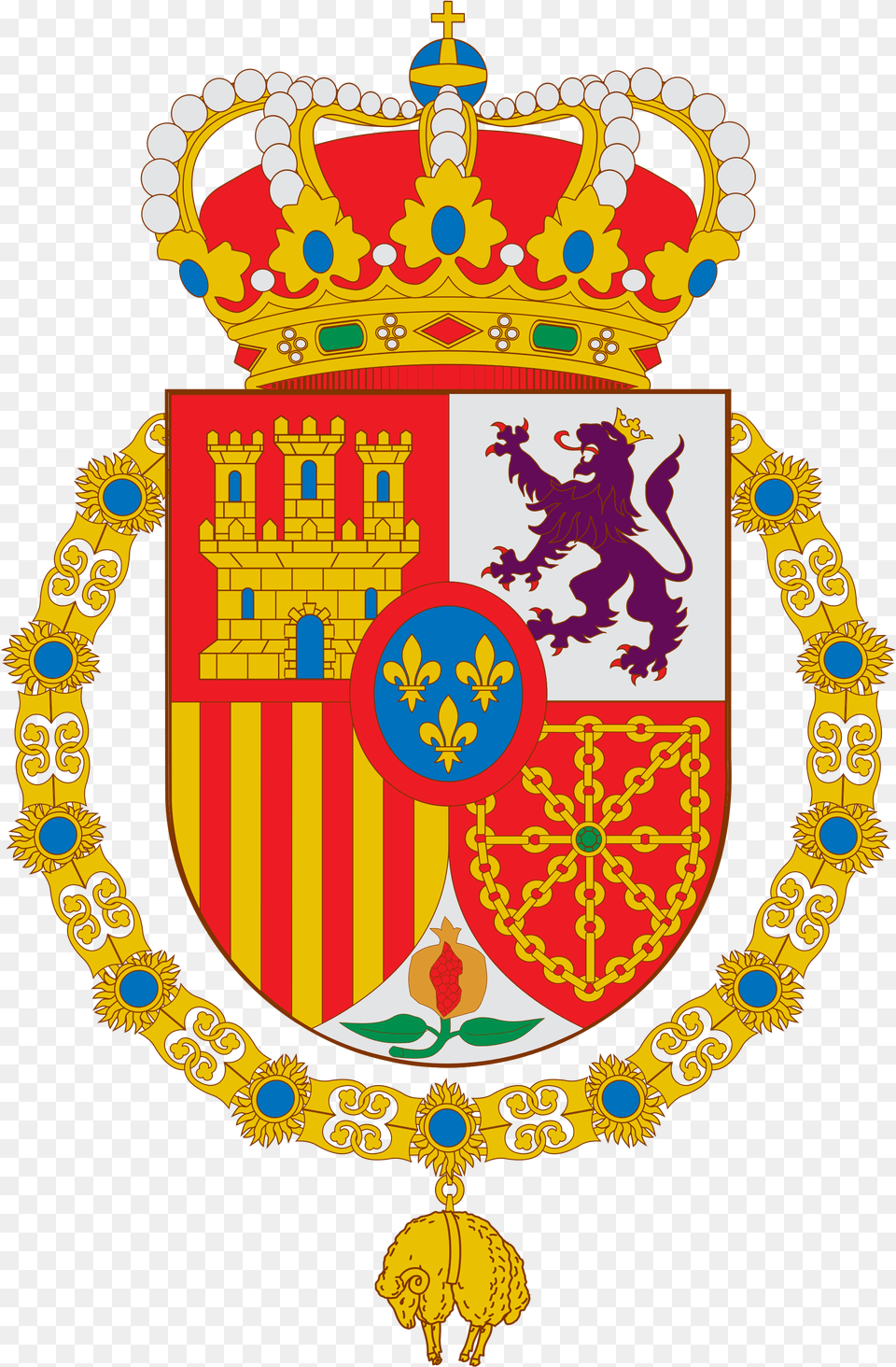 Escudo Felipe Vi De Espana Grande Svg, Badge, Logo, Symbol, Emblem Png Image