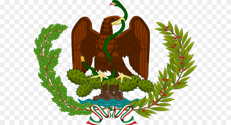 Escudo Nacional De Los Estados Unidos Mexicanos Republic Of Mexico Flag, Vegetation, Tree, Plant, Outdoors Free Transparent Png