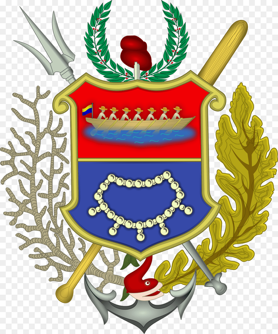 Escudo Nueva Esparta Clipart, Emblem, Symbol, Accessories, Jewelry Png Image