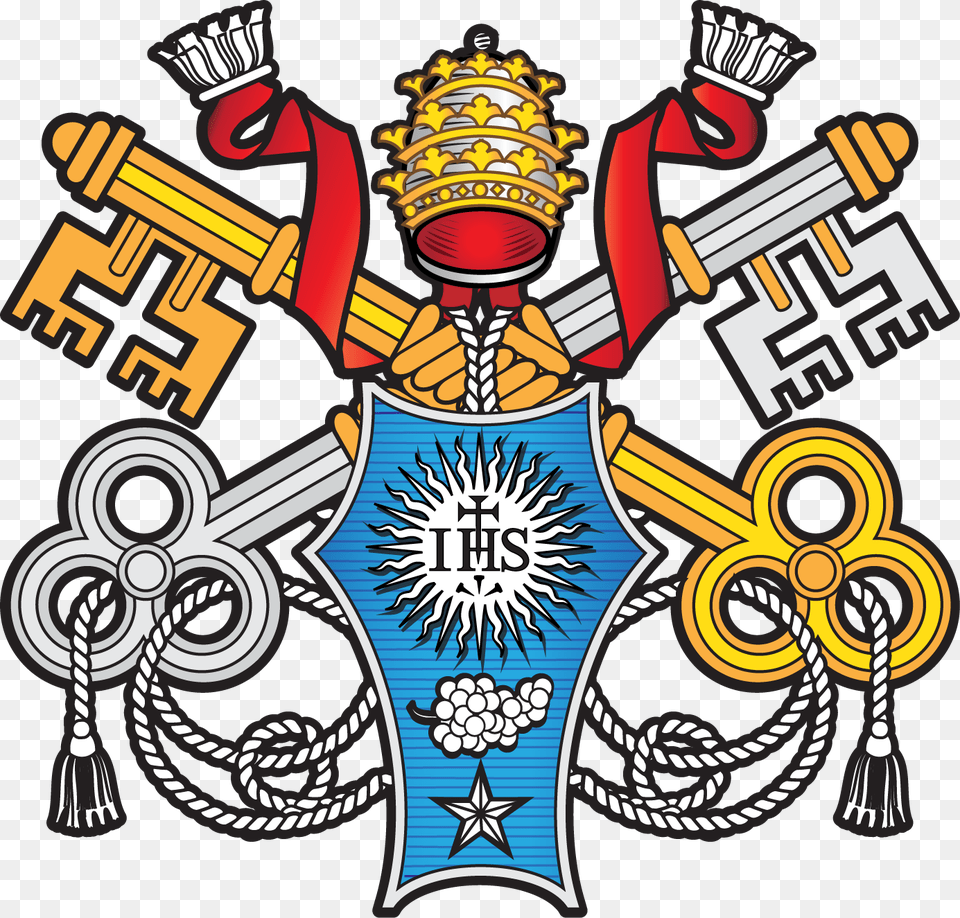 Escudo Papa Francisco El Escudo Del Papa Francisco Dibujo, Emblem, Symbol, Dynamite, Weapon Free Transparent Png