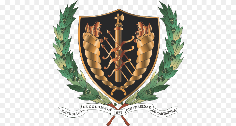 Escudo Unicartagena University Of Cartagena, Armor, Shield, Emblem, Symbol Free Transparent Png