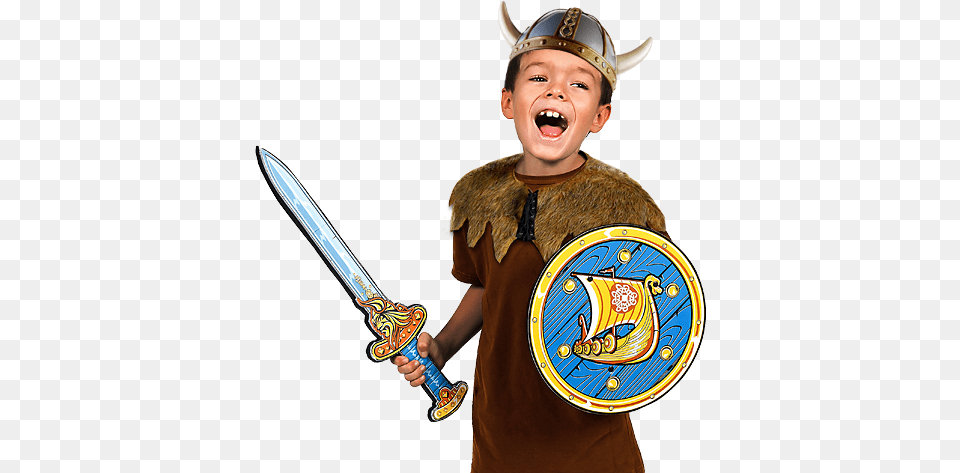 Escudos Vikingos Vikingos Espadas Y Escudos, Sword, Weapon, Boy, Child Free Png
