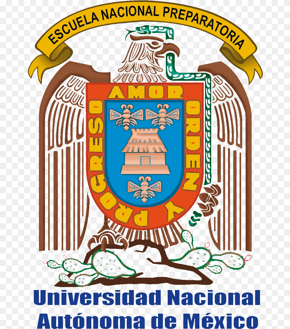 Escuela Nacional Preparatoria, Logo, Emblem, Symbol Free Png Download