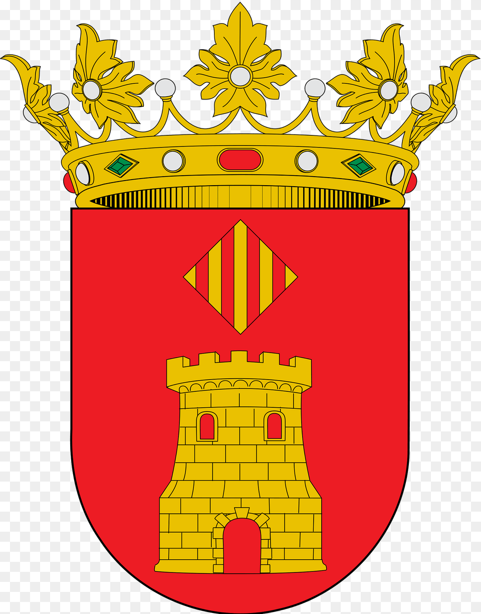 Escut De Castell De La Ribera Clipart, Dynamite, Emblem, Symbol, Weapon Png Image