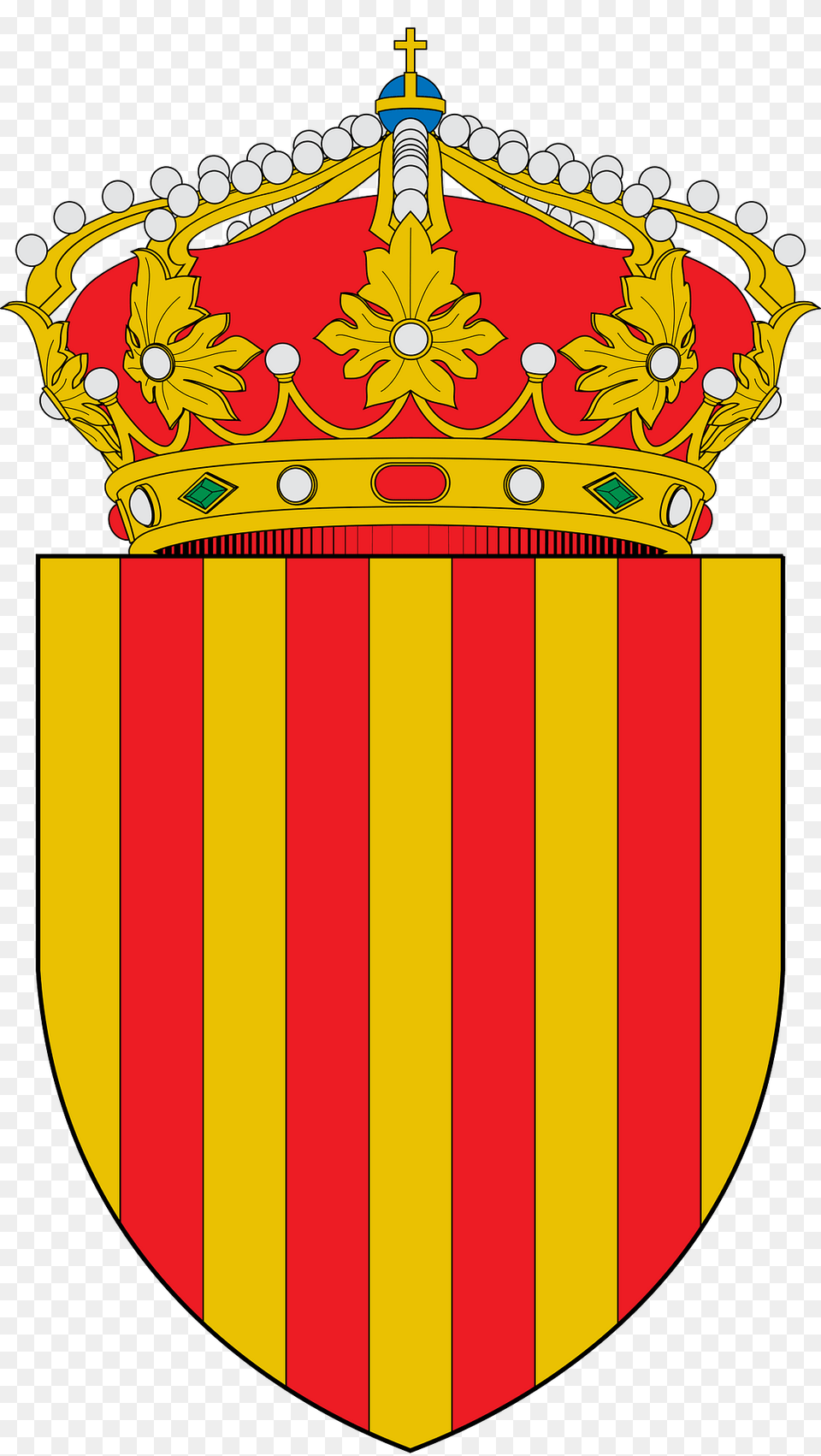 Escut De Catalunya Apuntat Clipart, Armor, Cross, Symbol, Shield Png Image