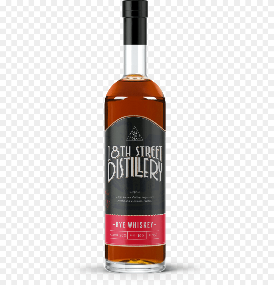 Esd Rye Whiskey 750ml Web 18th Street Distillery Bourbon Review, Alcohol, Beverage, Liquor, Bottle Free Transparent Png
