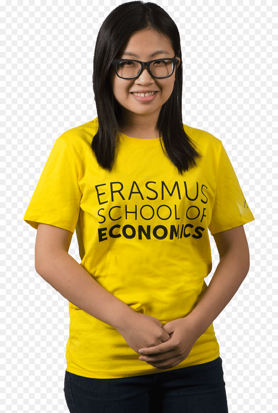 Ese Unisex T Shirt Yellowtitle Ese Unisex T Shirt Girl, Accessories, T-shirt, Clothing, Glasses Png