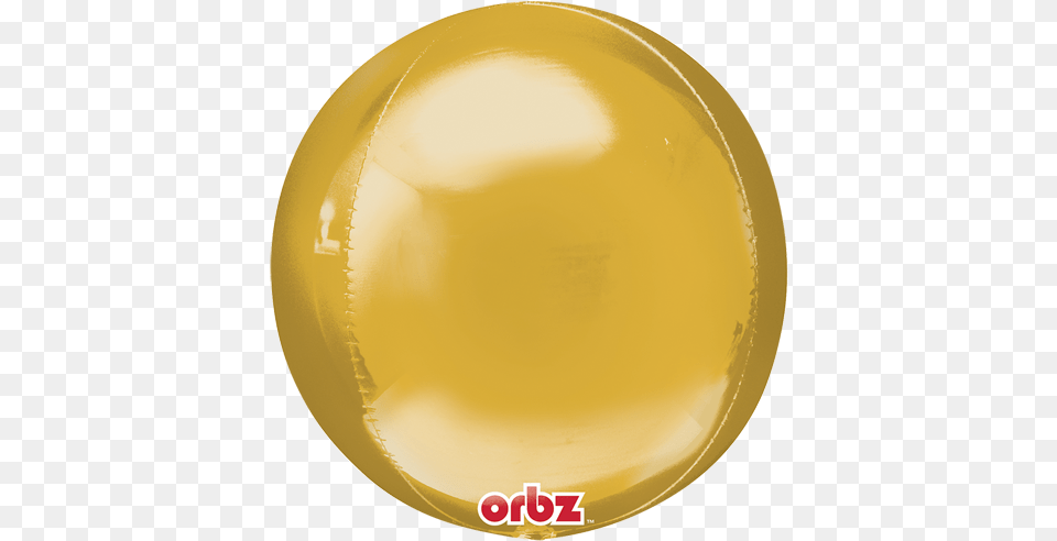 Esfera Dorada 18quot Orbz Gold Mylar Balloons Foil, Balloon, Sphere, Plate Free Png Download