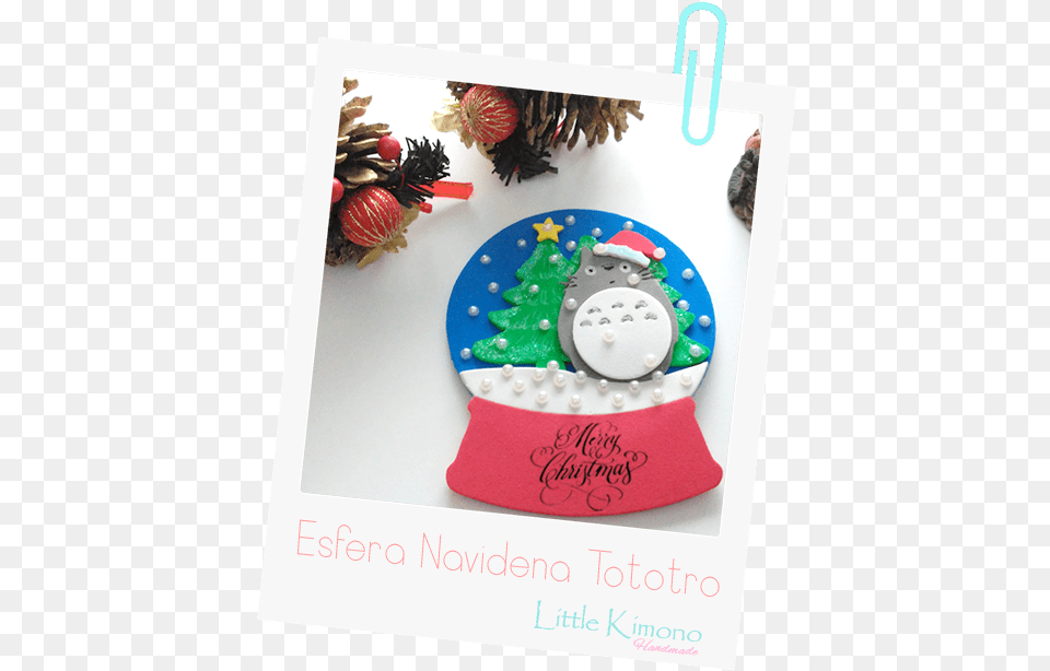 Esfera Totoro Christmas Ornament, Person, Birthday Cake, Cake, Cream Free Png Download