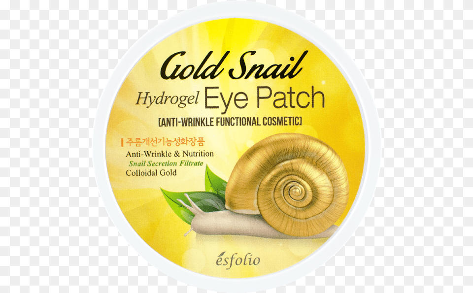 Esfolio Gold Snail Hydrogel Eye Patch 60pcs, Animal, Insect, Invertebrate, Advertisement Free Png