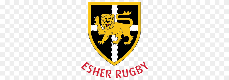 Esher Rugby Logo, Emblem, Symbol, Animal, Lion Png Image