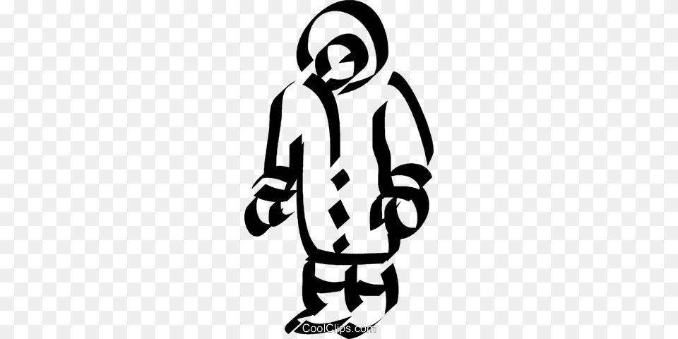 Eskimos Royalty Vector Clip Art Illustration, Clothing, Hood, Hoodie, Knitwear Free Png