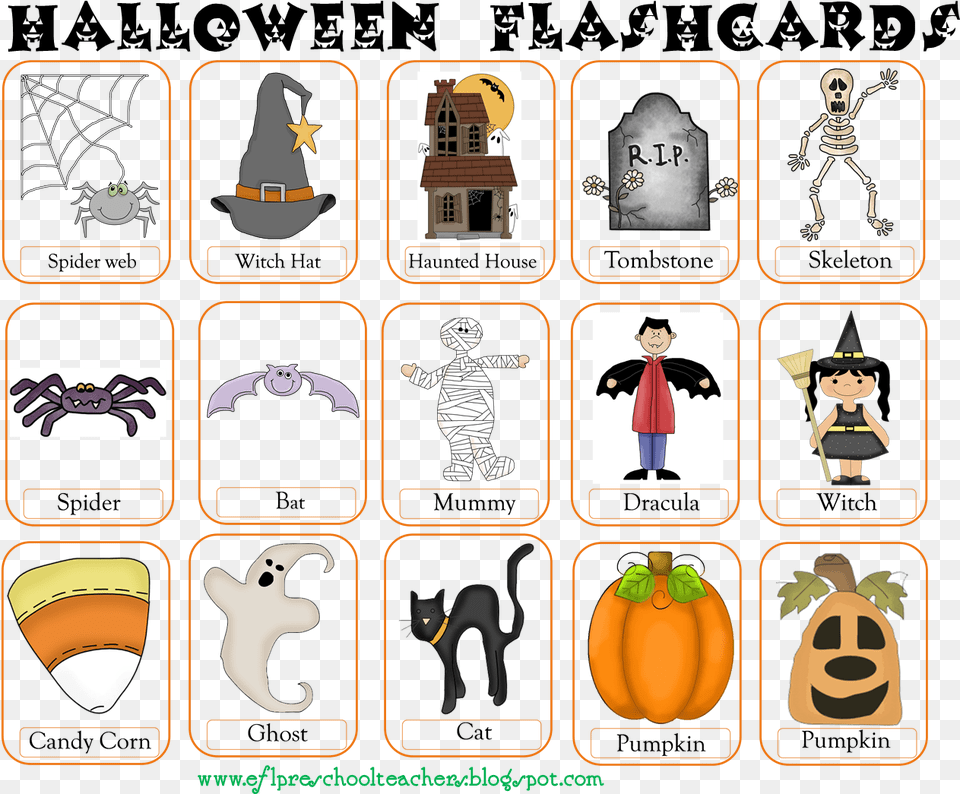 Esl Efl Teachers Halloween Tpt Products From Halloween Flashcards For Preschoolers, Person, Baby, Animal, Mammal Free Png Download