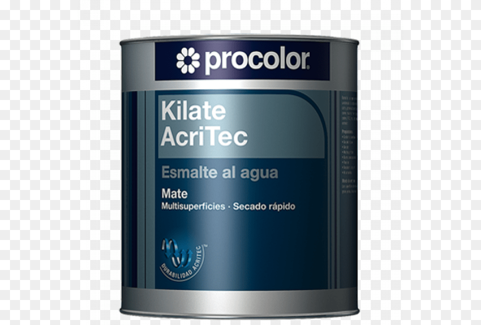 Esmalte Al Agua Kilate Acritec Mate 075 L Tin Can, Bottle, Shaker, Aluminium Png