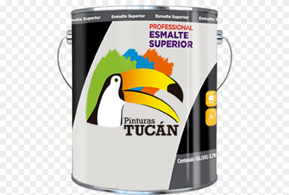 Esmalte Superior Pinturas Tucan, Paint Container, Animal, Beak, Bird Free Png