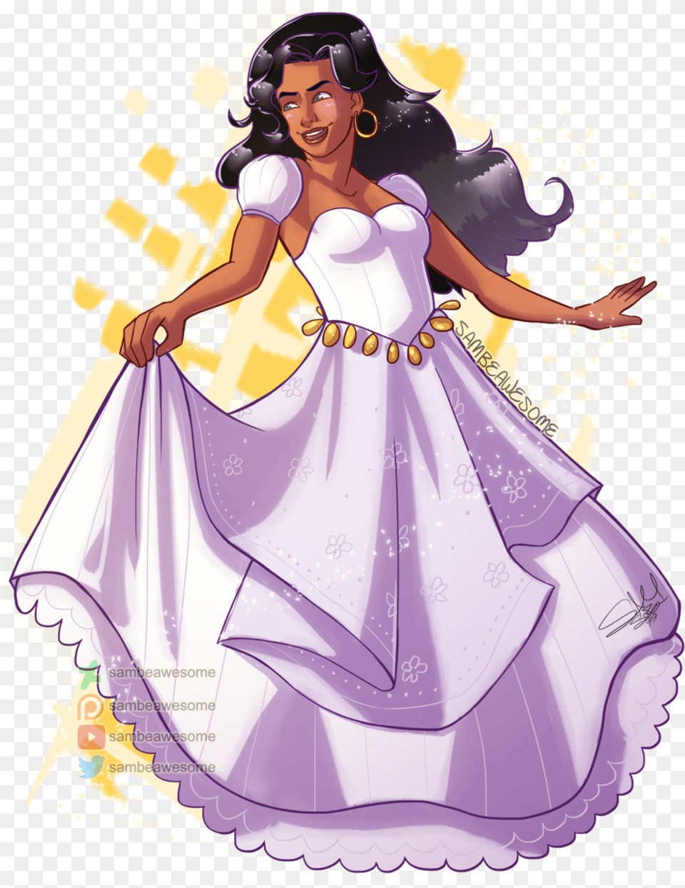 Esmeralda By Sambeawesome, Clothing, Gown, Dress, Formal Wear Png