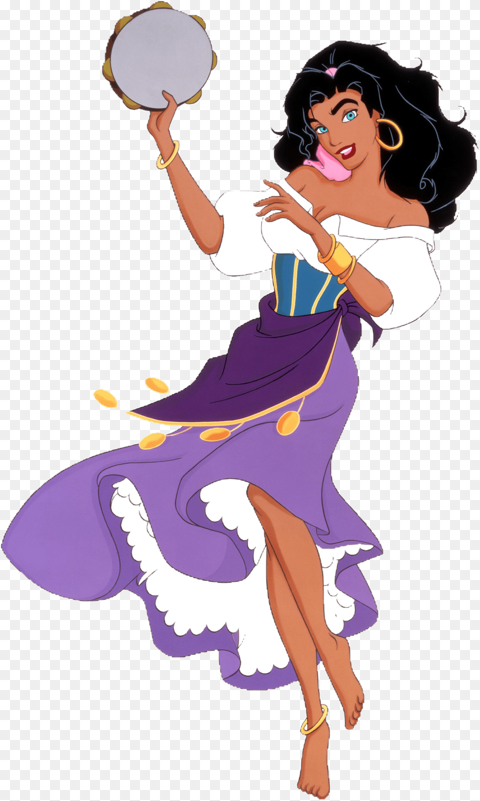 Esmeralda Disney, Adult, Person, Woman, Female Free Transparent Png
