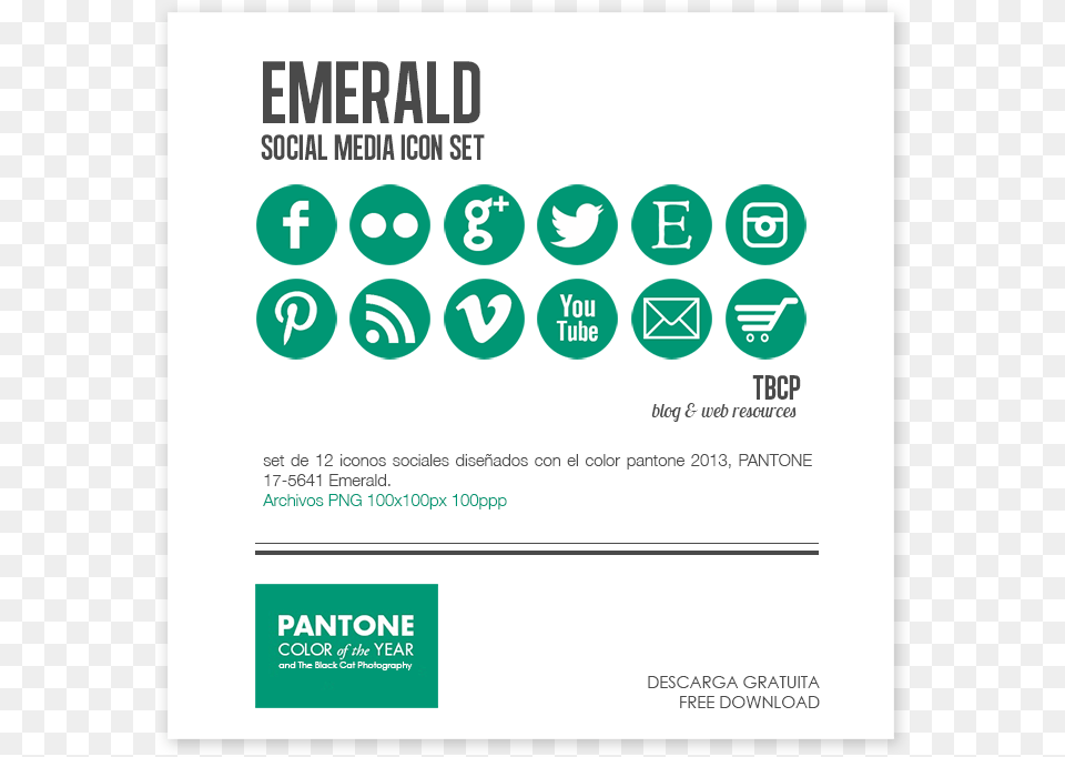 Esmeralda Social Media Icons Download, Advertisement, Poster Png