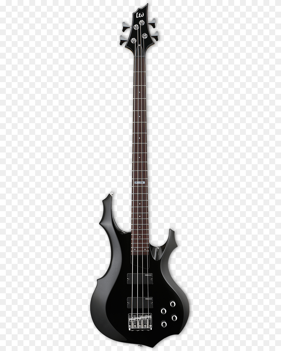 Esp Ltd F 104 Black Bass Guitar Ltd F 105 Bass, Bass Guitar, Musical Instrument Png Image