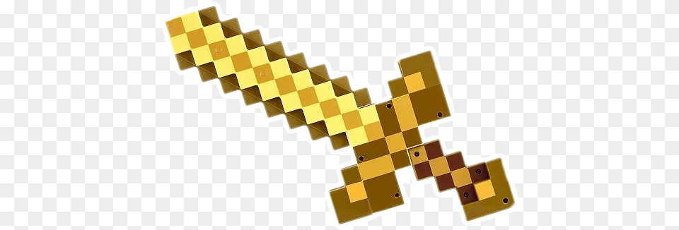 Espada Minecraft Golden Sword In Minecraft, Chess, Game Png Image