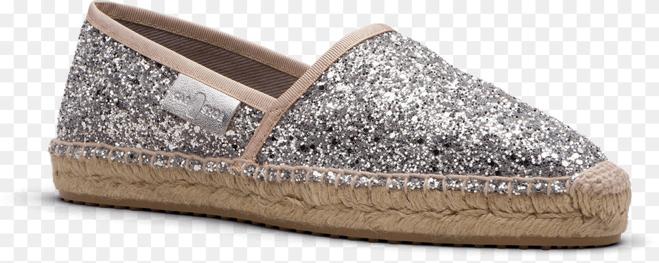 Espadrillas Shoes Glitter Goldsilver Slip On Shoe, Clothing, Footwear, Sneaker Png