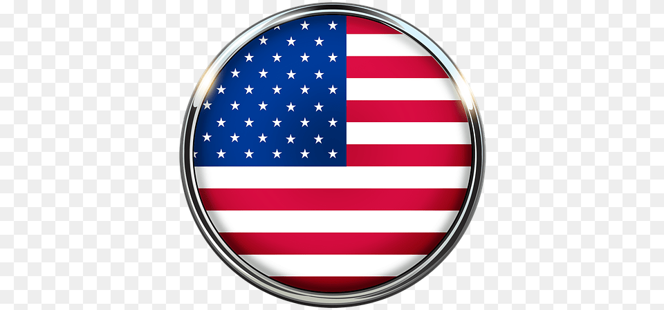 Espaol Black And White American Flag Circle, American Flag Free Png