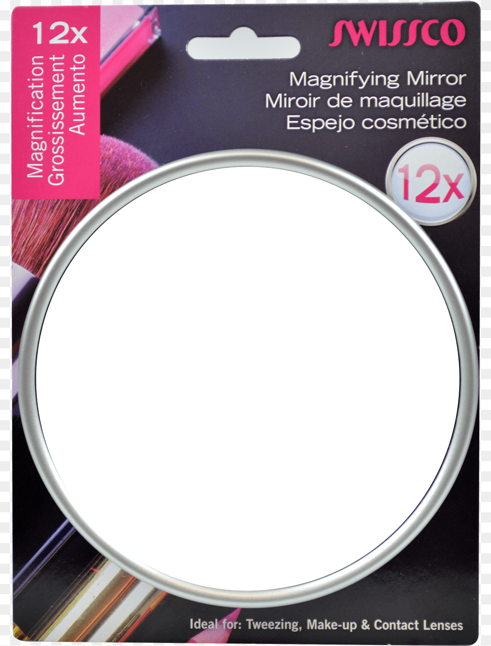Espejo Cosmtico 12x Hi Res Makeup Mirror, Plate, Brush, Device, Tool Free Png Download
