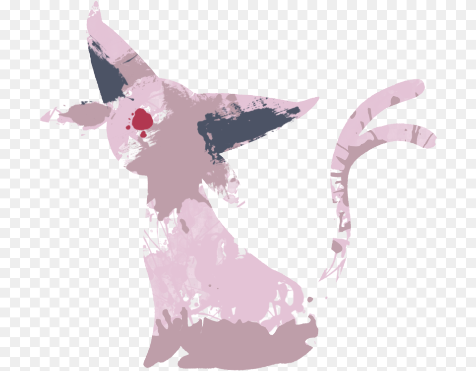 Espeon Paint Splatter Graphics By Hollyshobbies On Illustration, Adult, Wedding, Person, Female Free Png Download