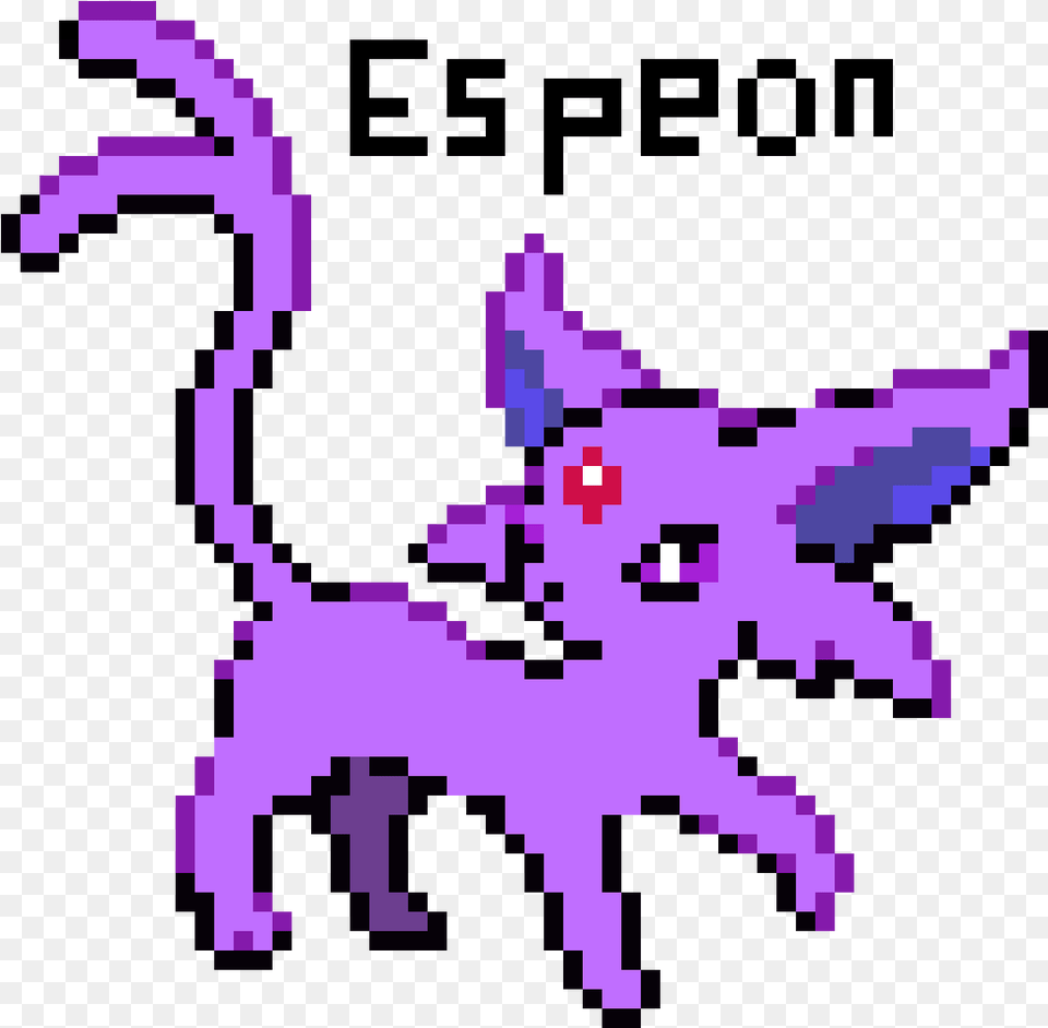 Espeon Pixel Art Maker Espeon Sprite, Purple Free Png