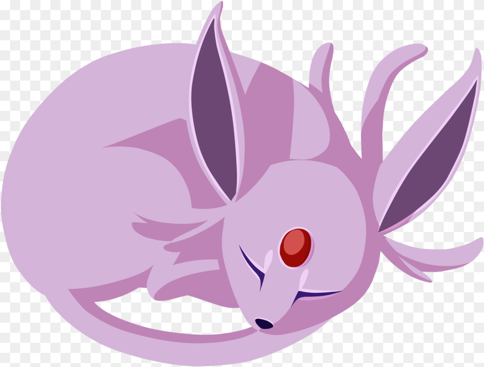 Espeon Sleeping, Animal, Mammal, Rabbit, Fish Png