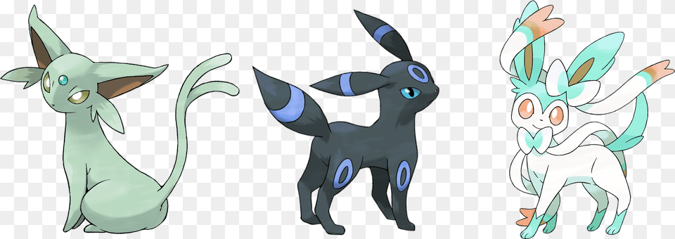 Espeon Umbreon And Sylveon I Put Pokemon Umbreon, Baby, Person, Cartoon Png