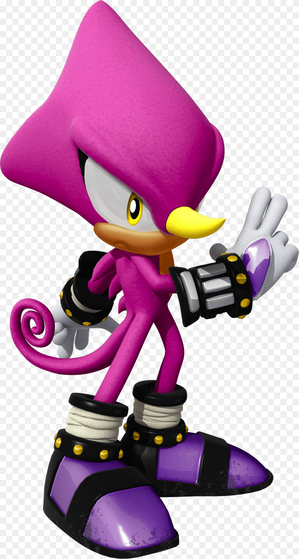 Espio The Chameleon, Purple, Toy, Clothing, Glove Free Png Download