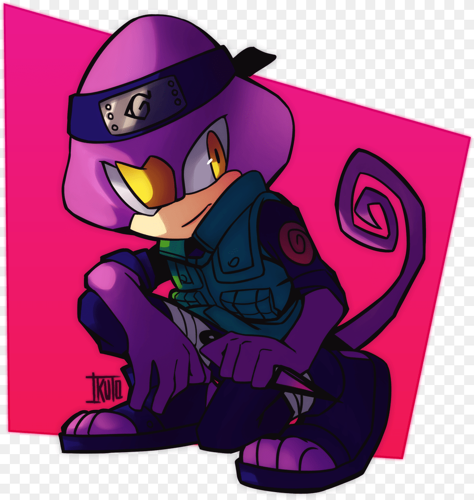 Espio The Chameleon Naruto, Purple, Book, Comics, Publication Free Png Download