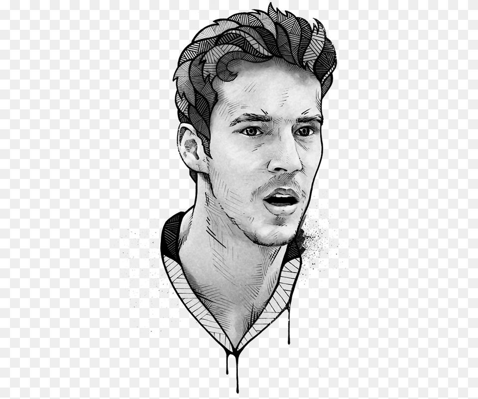 Espn Magazine On Behance Goran Dragic Drawing, Portrait, Art, Face, Head Png