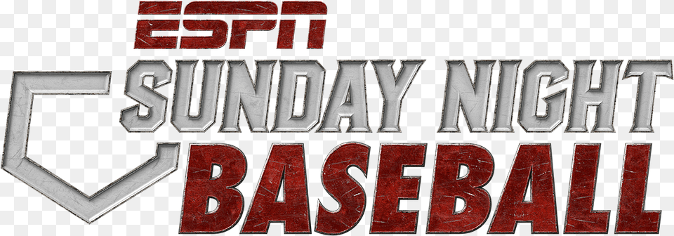 Espn Sunday Night Baseball Logo, Text, Symbol Png Image