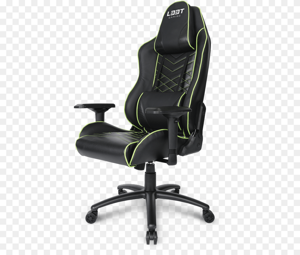 Esport Green Leet Esport Gaming Chair, Cushion, Home Decor, Furniture, Headrest Free Transparent Png
