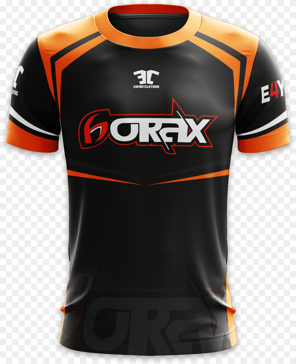 Esportclothing U2013 If You Want To Game In Style Orange And Black Esports Jersey, Clothing, Shirt, T-shirt Free Png