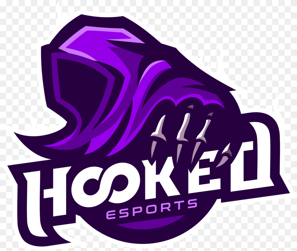 Esports Logos Transparent Clipart Hooked Esports, Purple, Logo, Art, Graphics Png Image